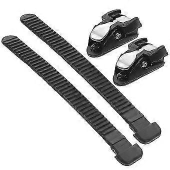 2 Stück schwarze T-Bar-Riemen mit Schnallen für Rollschuhe, verstellbare PVC-Ersatzriemen, tragbar, gute Qualität