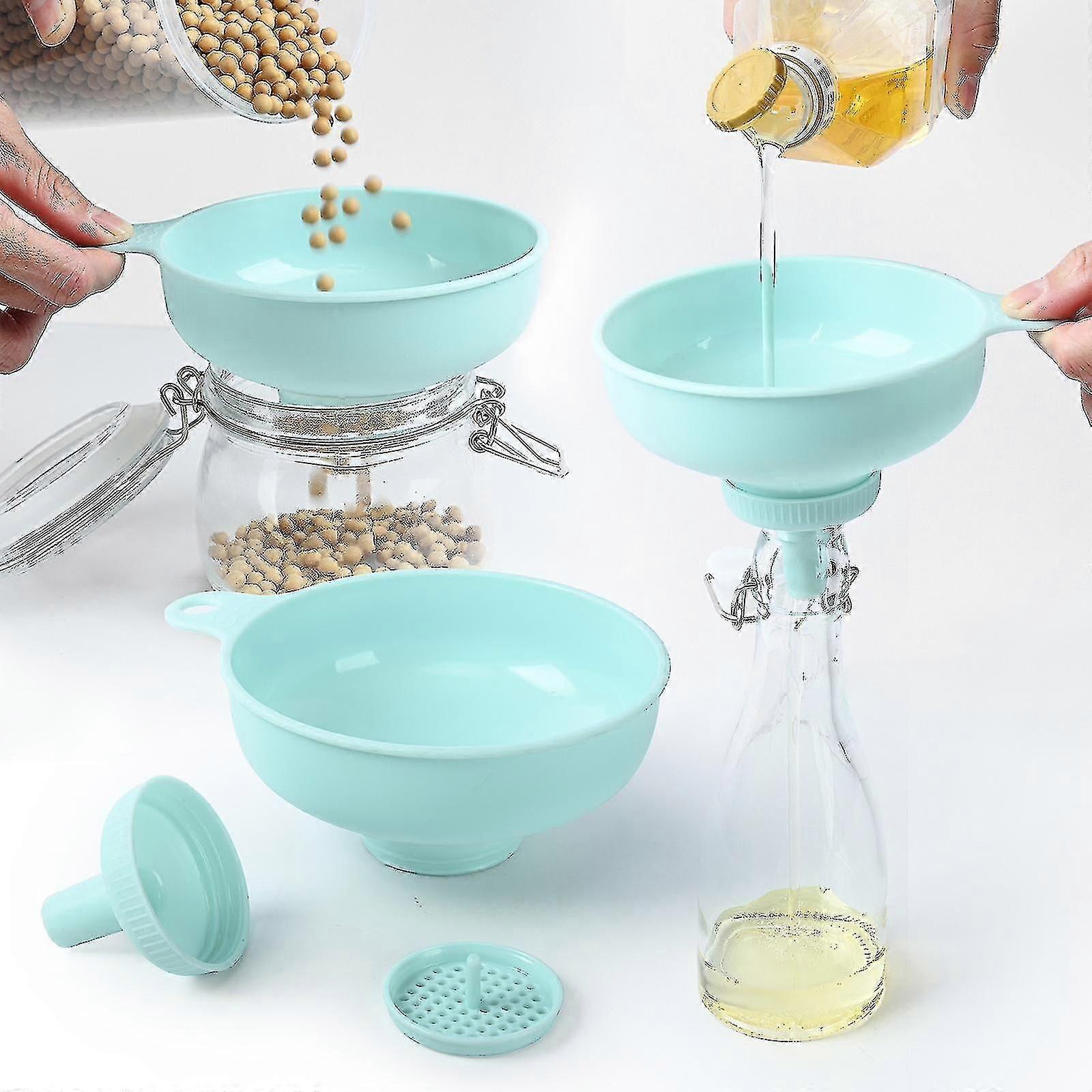 Kitchen Multi-function Funnel Large Diameter Oil Leak Wine Leak Jam Funnel