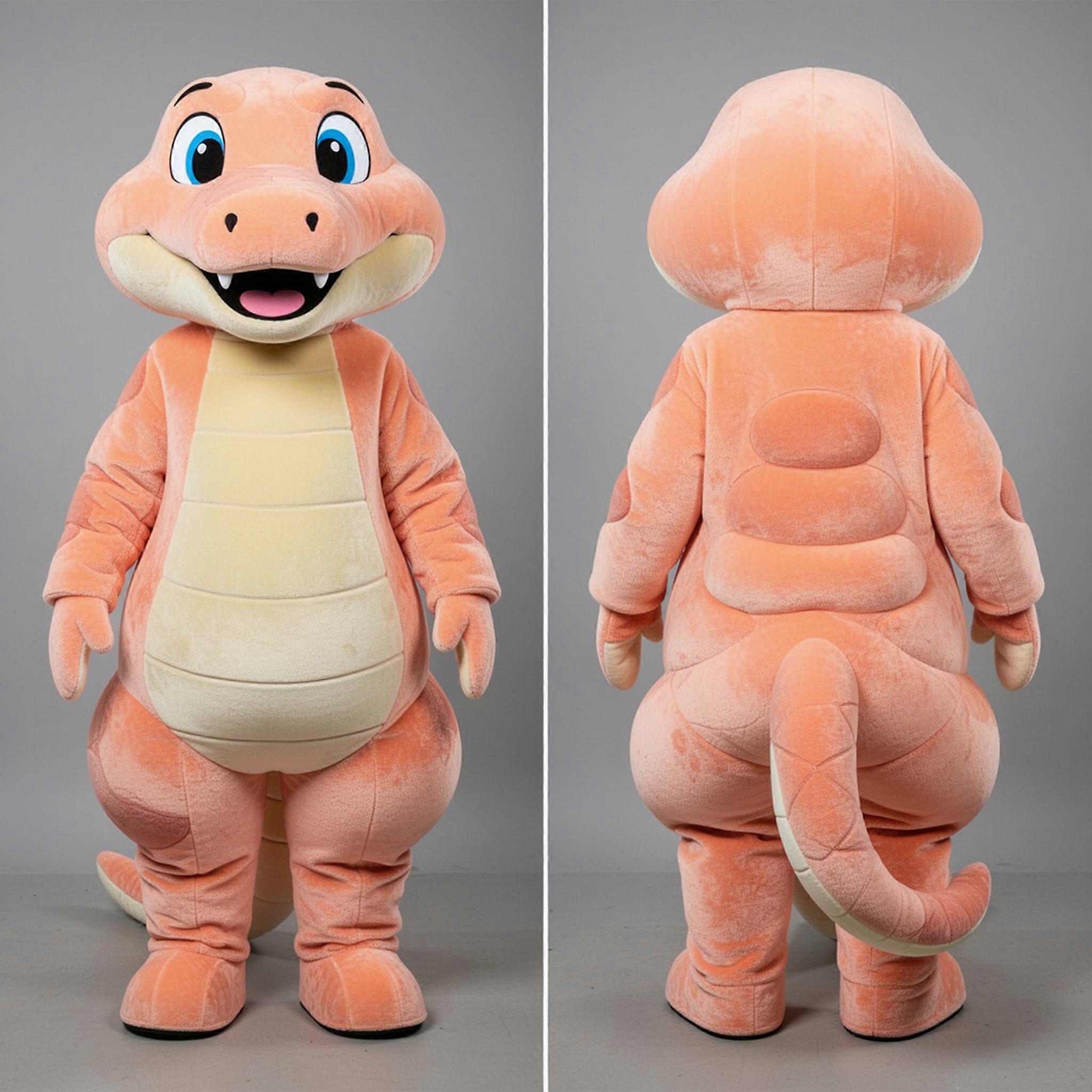 MASTICOT Peach Velvety Anaconda Mascot