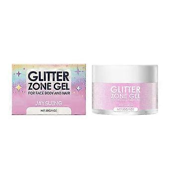 Jaysuing Neon Red Glitter Gel Party Carnival Body Makeup Exudes Charm Glitter Gel -