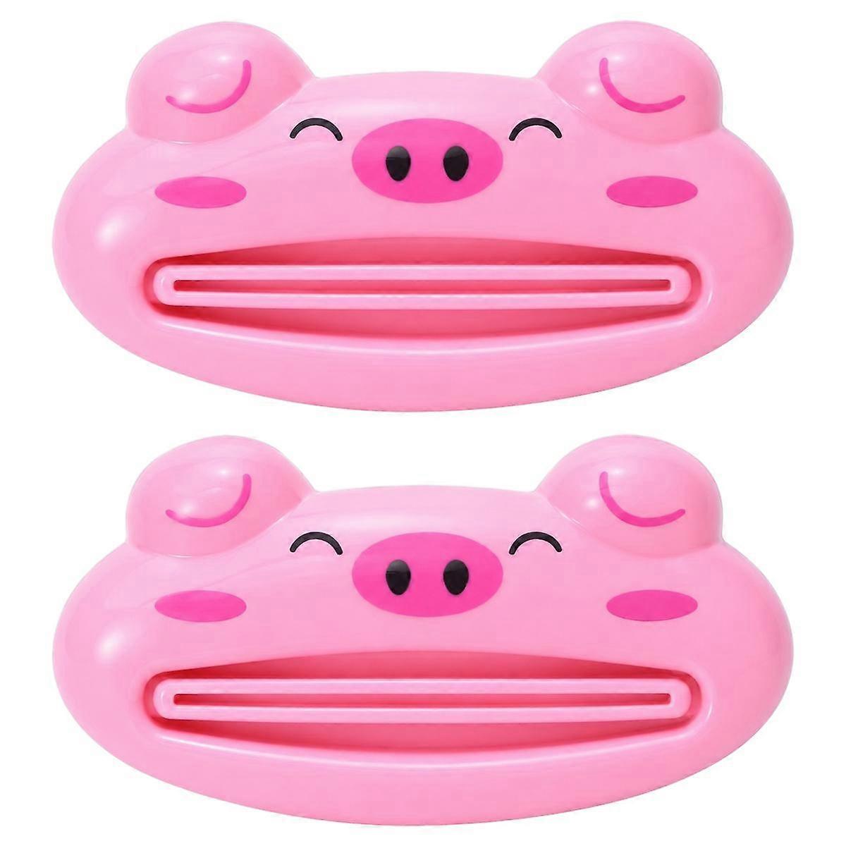 2 PCS/Pack Cute Cartoon Rolling Toothpaste Squeezer
