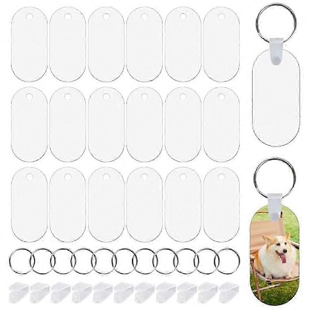Heat Transfer Compatible & Double Sided: 180 Pcs Sublimation Keychain Blanks
