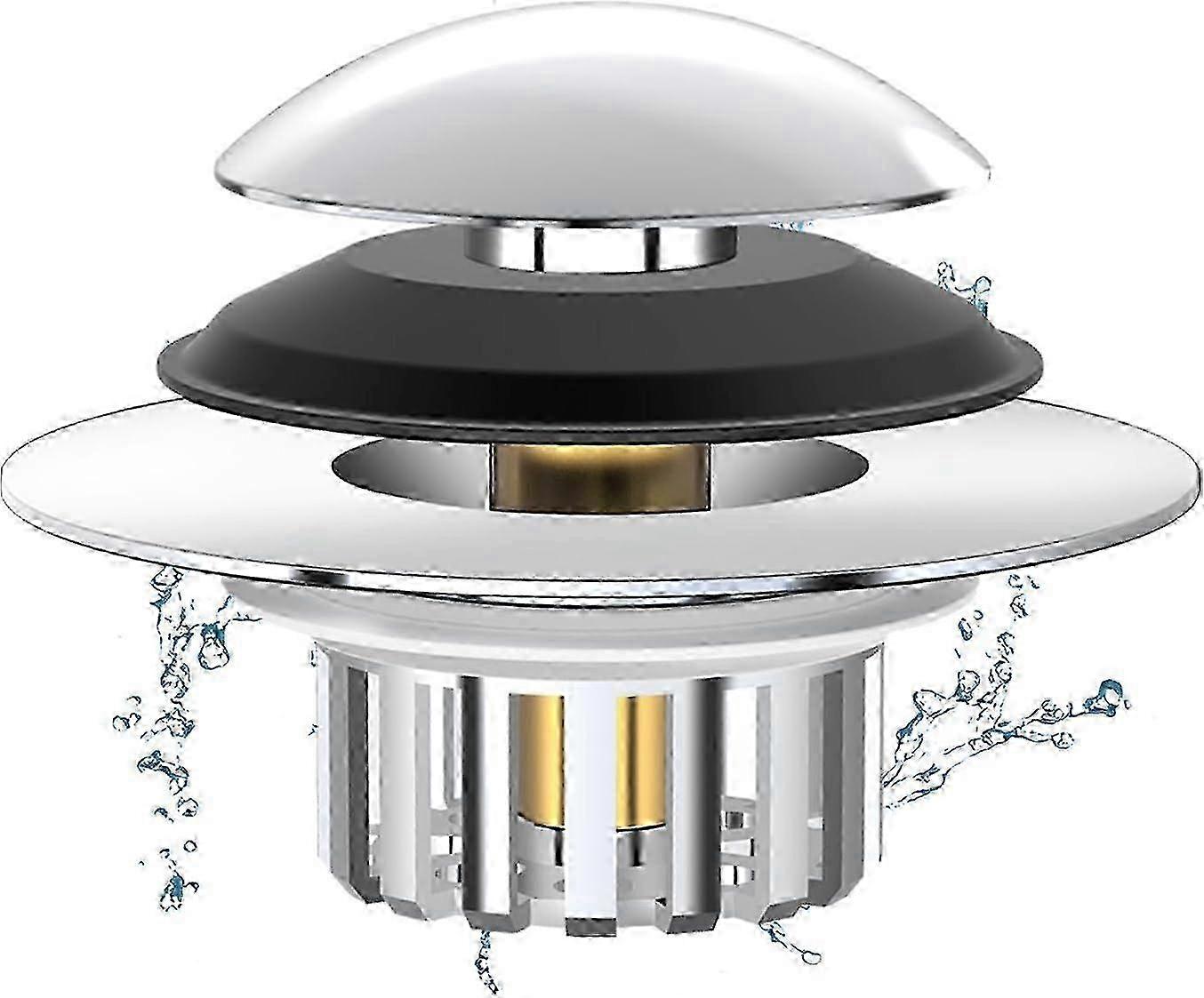 Pop-up Copper Drain Stopper With Catcher