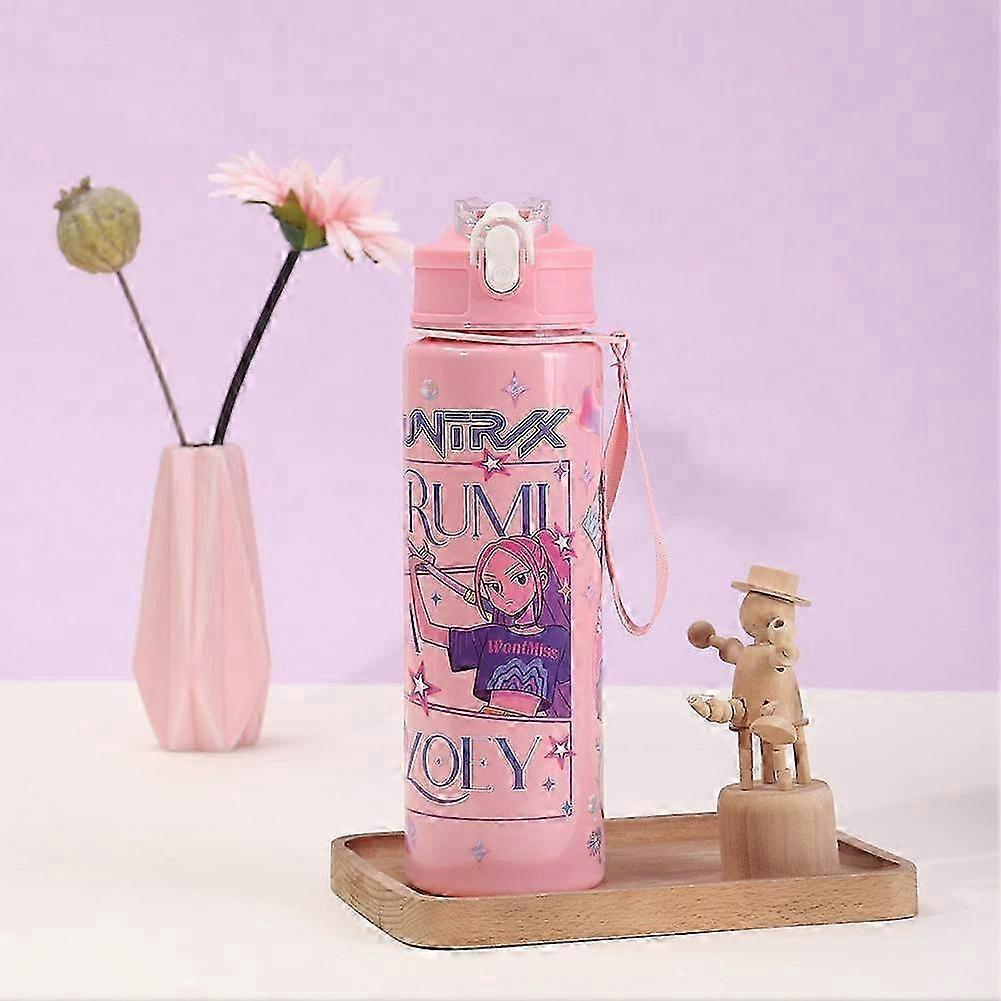 Cartoon Leakproof Straw Bottle Portable