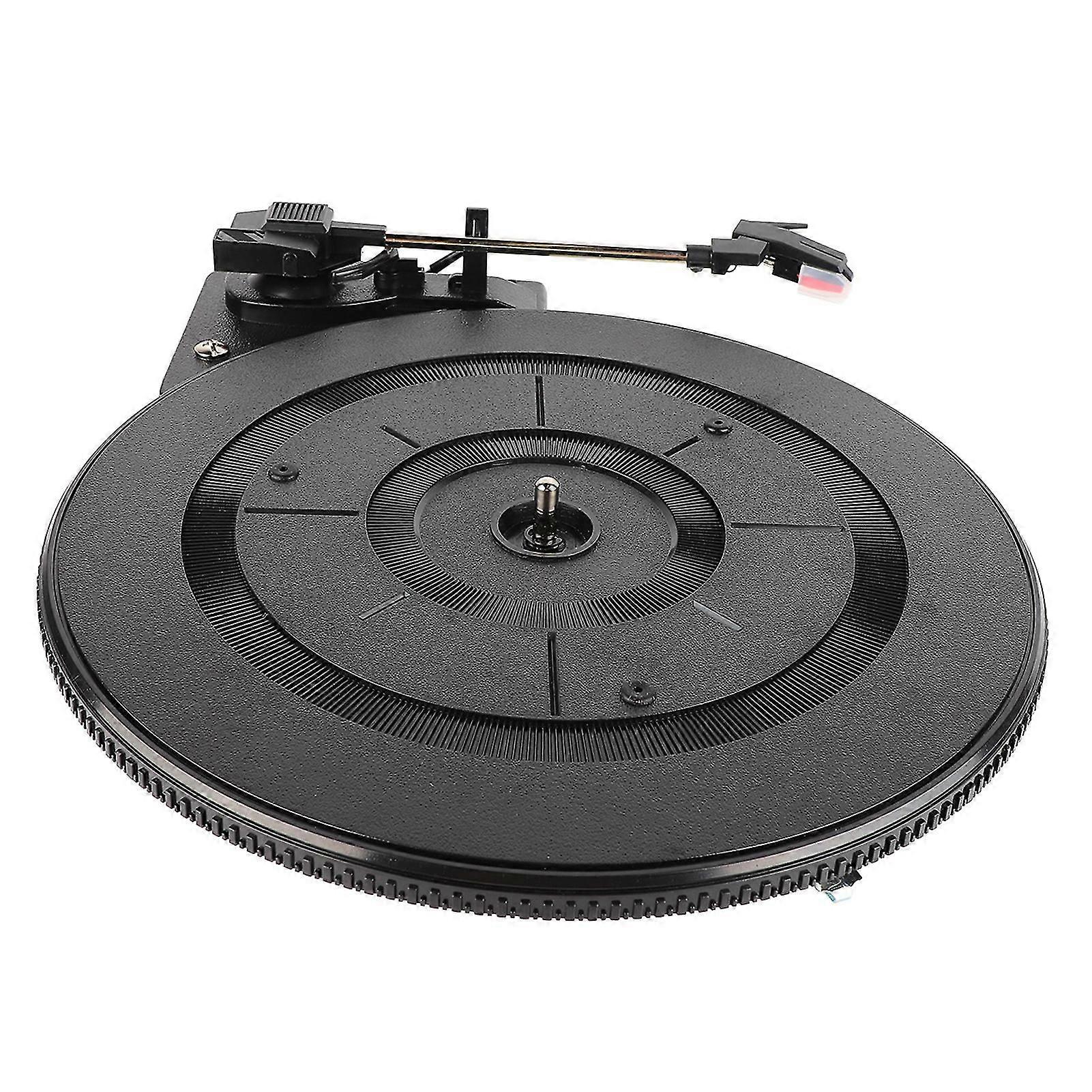 Black Plastic Belt Drive Record Player Turntable Gramophone Accessory