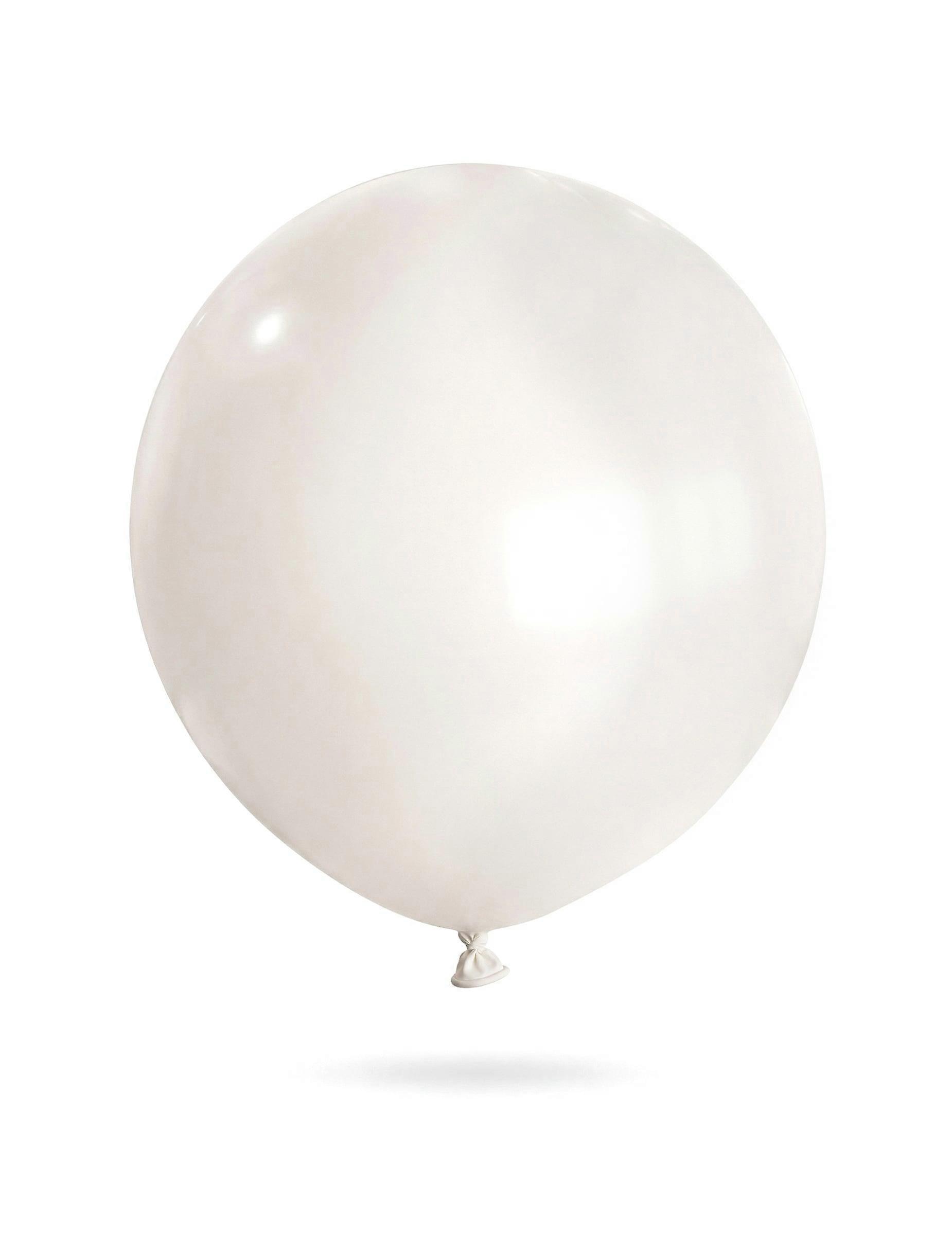 Giant white latex balloon 80 cm