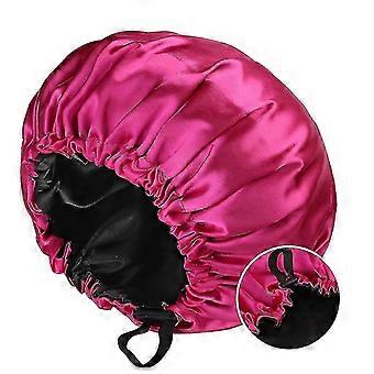 Adjustable Double-Layer Satin Cap