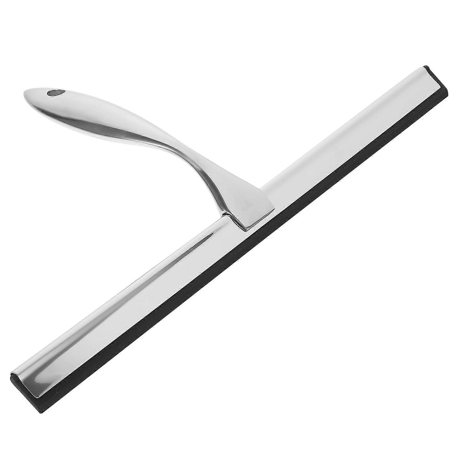 Shower Squeegee for Bathroom Window Cleaning Use Silver