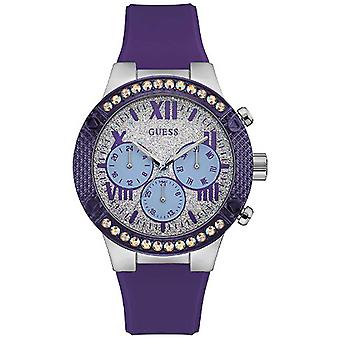 Guess- showstopper Watch for Women Analog Quartz with Rubber Bracelet W0772L5