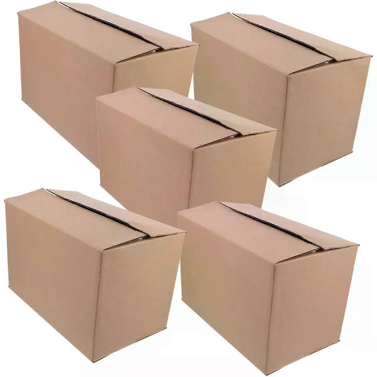 Boxes 5 Pcs Corrugated Folding Packaging Boxes for Storage