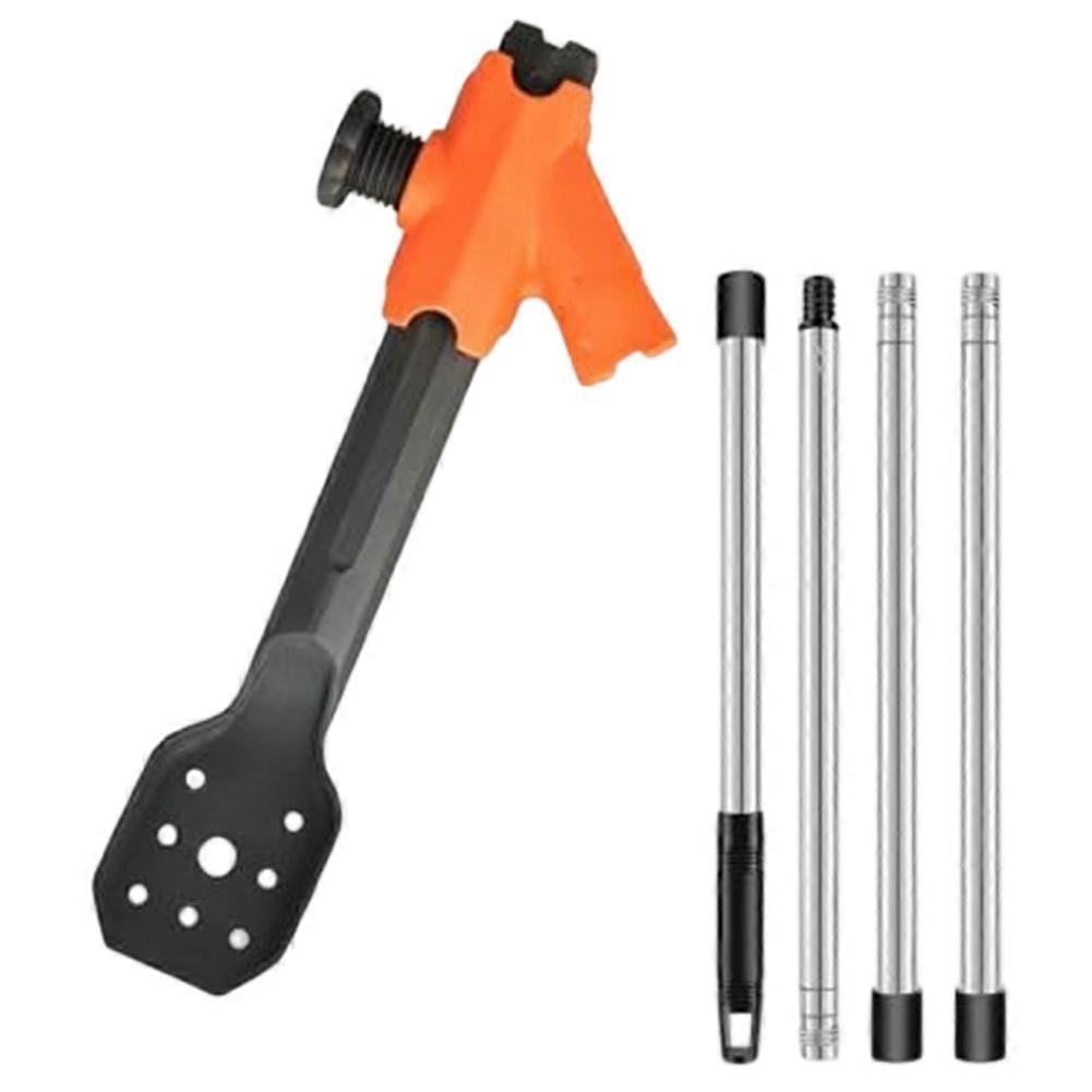 No-Climb Gutter Cleaning Tool 5.25ft with Adjustable Length & Angle, Multi-Functional Gutter Cleaner From Ground