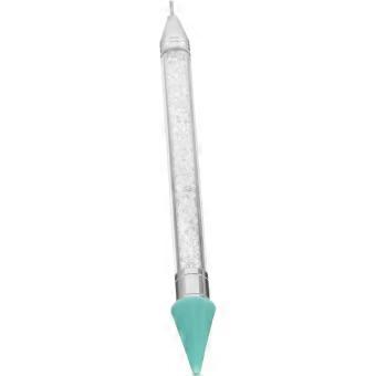 Dotting Pen Manicure Tool Dual-ended Nail Art Acrylic with Rhinestone Picker White for Versatile Nail Art Creations Suitable for Beginners