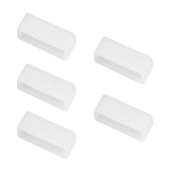 5 unidades de anel de silicone para pulseiras de relógio, compatível com pulseiras de 22mm/24mm/26mm de largura. Proporciona segurança, conforto e estabilidade.