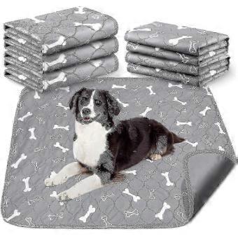 Pack Of 6 Washable Pipi Pads Reusable Puppy Pads Absorbent Dog Pads Waterproof Pipi Mats Easy Care Training Pad For Pet Transport Box 80 X 90CM-hzm3