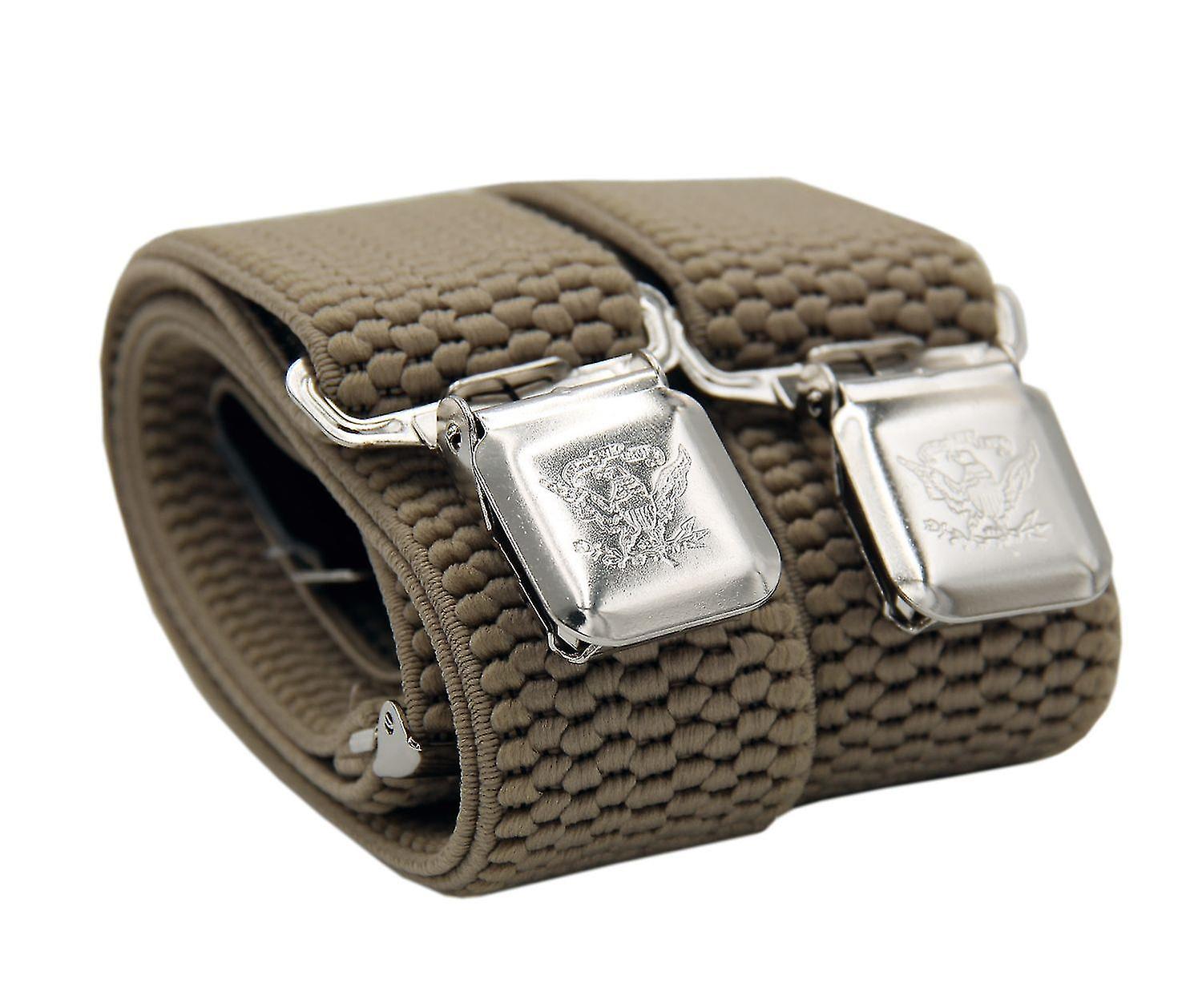 Olika färger 4 cm breda hängslen y form för män justerbar längd