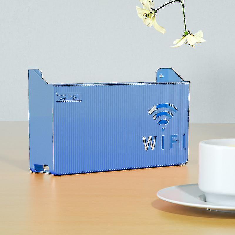 Trådløs Wifi router Hylde Opbevaringsboks, Væghængende Abs Plast ...
