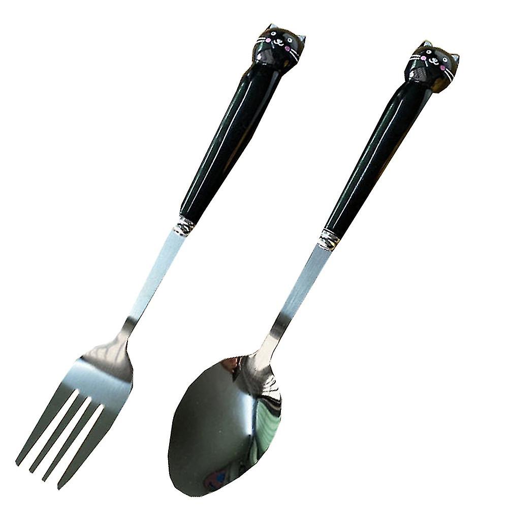 2-piece Children Flatware Setdinner Utensils Spoon Fork Set