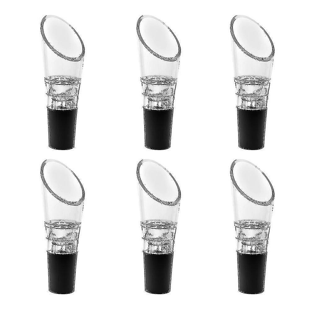 6-pack vinluftare, premium luftningskaraffpip