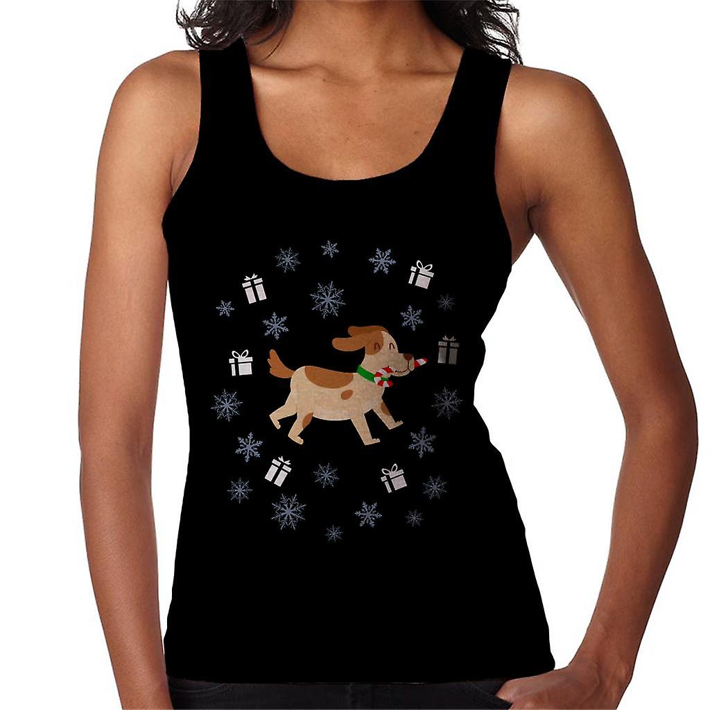 Dog Candy Cane Christmas Women's Vest
