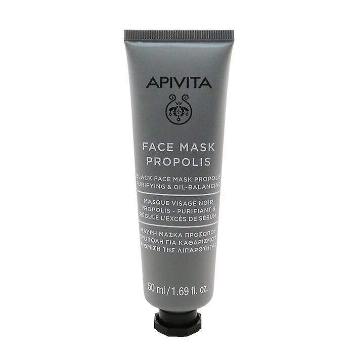 Apivita Black Face Mask With Propolis - Purifying & Oil-balancing 50ml/1.69oz