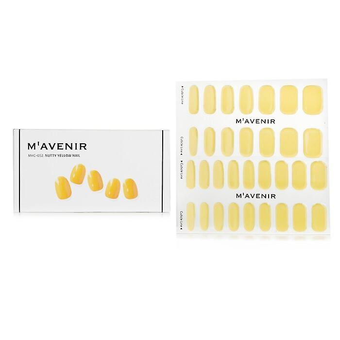 Mavenir Nail Sticker (patterned) - # Nutty Yellow Nail 32pcs