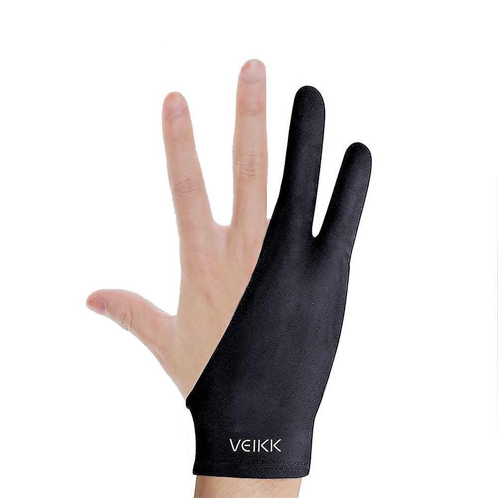 VEIKK Zeichenhandschuh Zweifinger-Zeichenhandschuh Leichter schweißfester weicher Handschuh für VEIKK Grafik