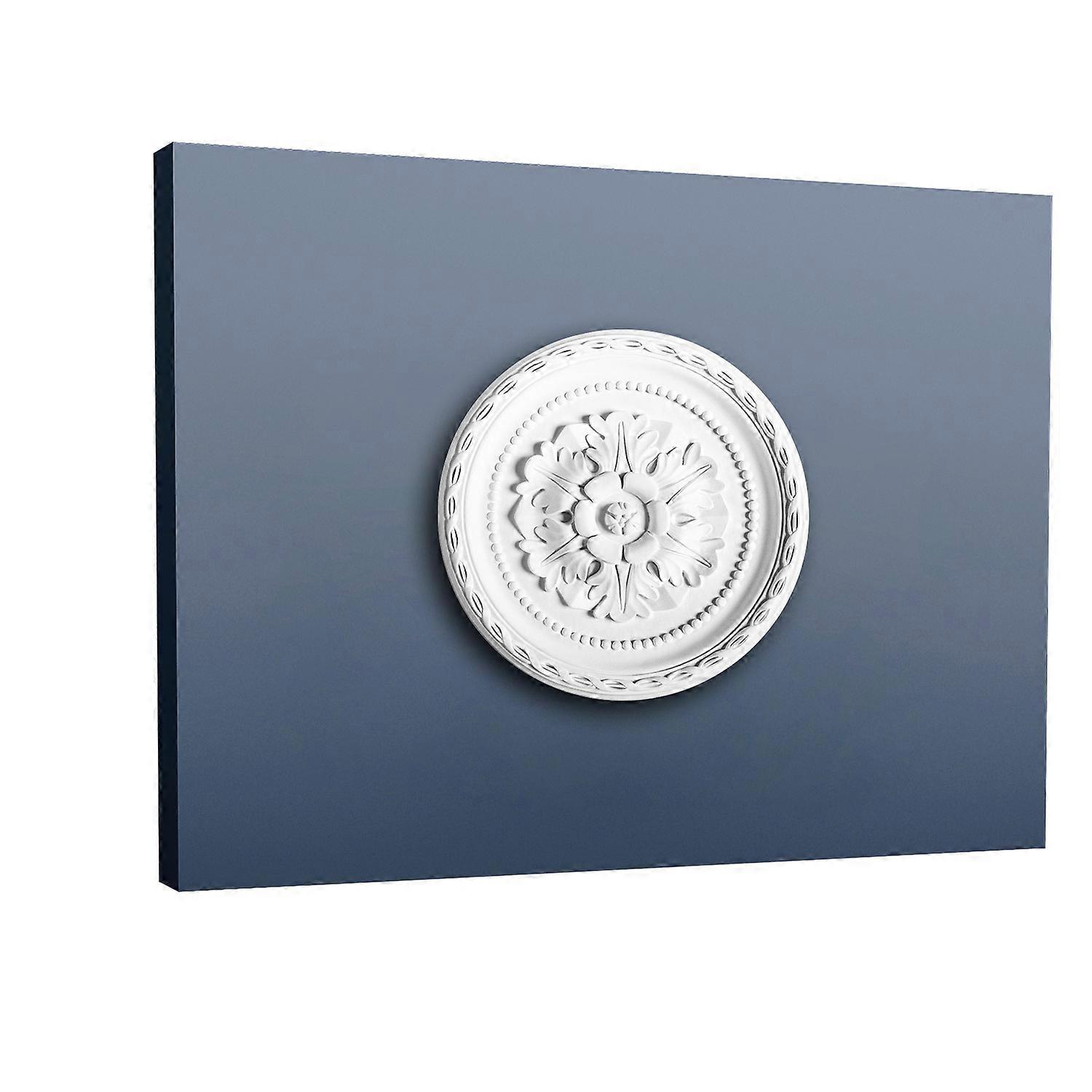 Orac Decor 1 x Ceiling rose R13 LUXXUS white Purotouch® pre-primed lightweight, sturdy, dimensionally stable