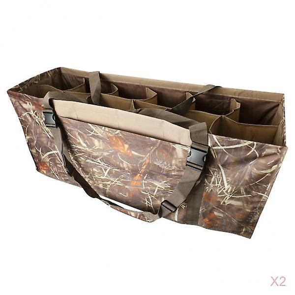 2pcs 12 Slot Lifelike Duck Decoy τσάντα με επένδυση &; ρυθμιζόμενο λουράκι ώμου
