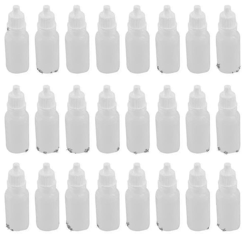 100pcs 15ml Empty Plastic Squeezable Dropper Bottles Eye Liquid Dropper Refillable Bottles