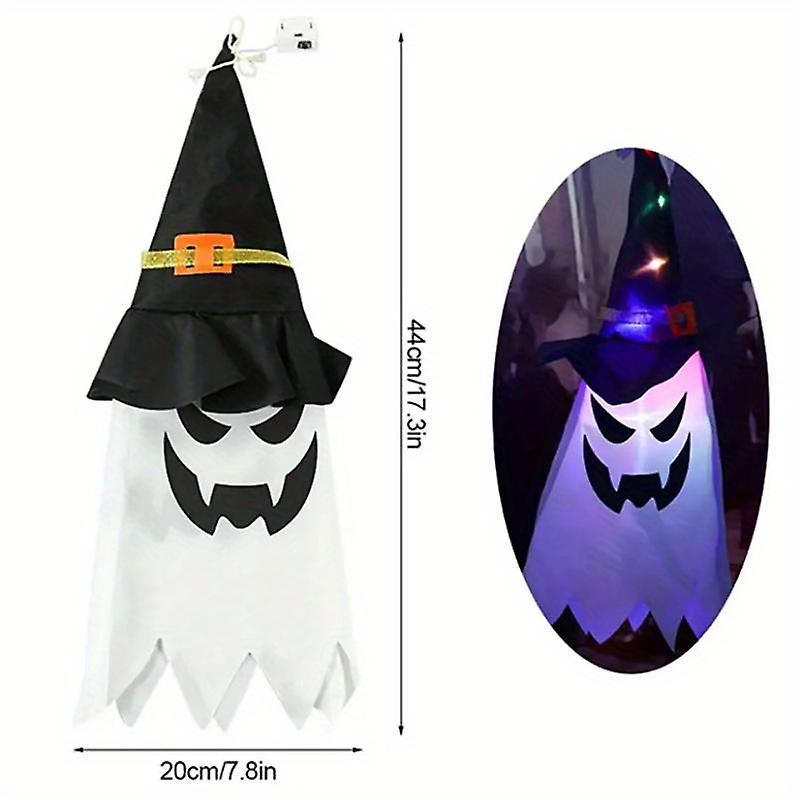 1pc Glowing Wizard Hat Lamp For Halloween Decoration - Flashing Light Gypsophila Ghost Festival Dress Up - Perfect For Hanging Lantern Decor