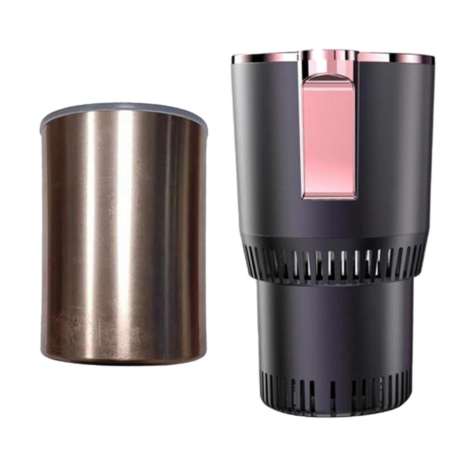 2x Smart Heating Car Cup Warmer   Black and Argent