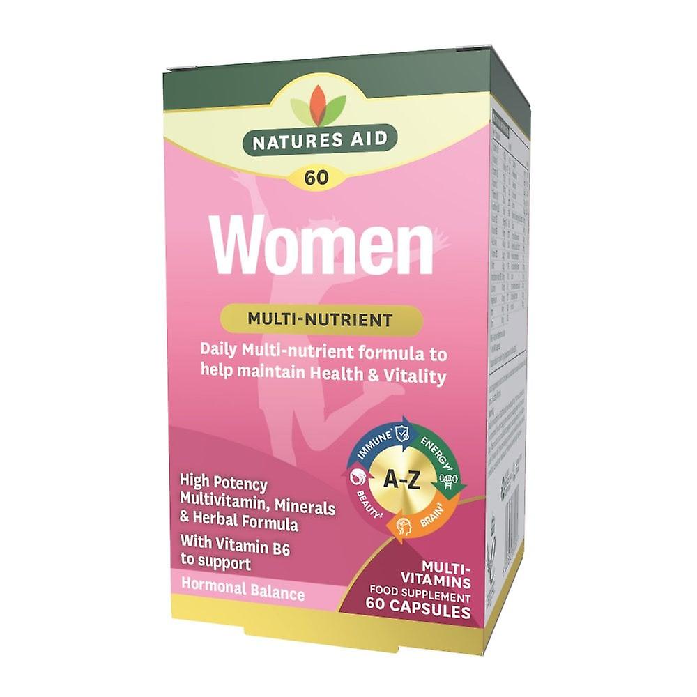 Natures Aid Women's Multi-Vitamins & Minerals, 60 Capsules