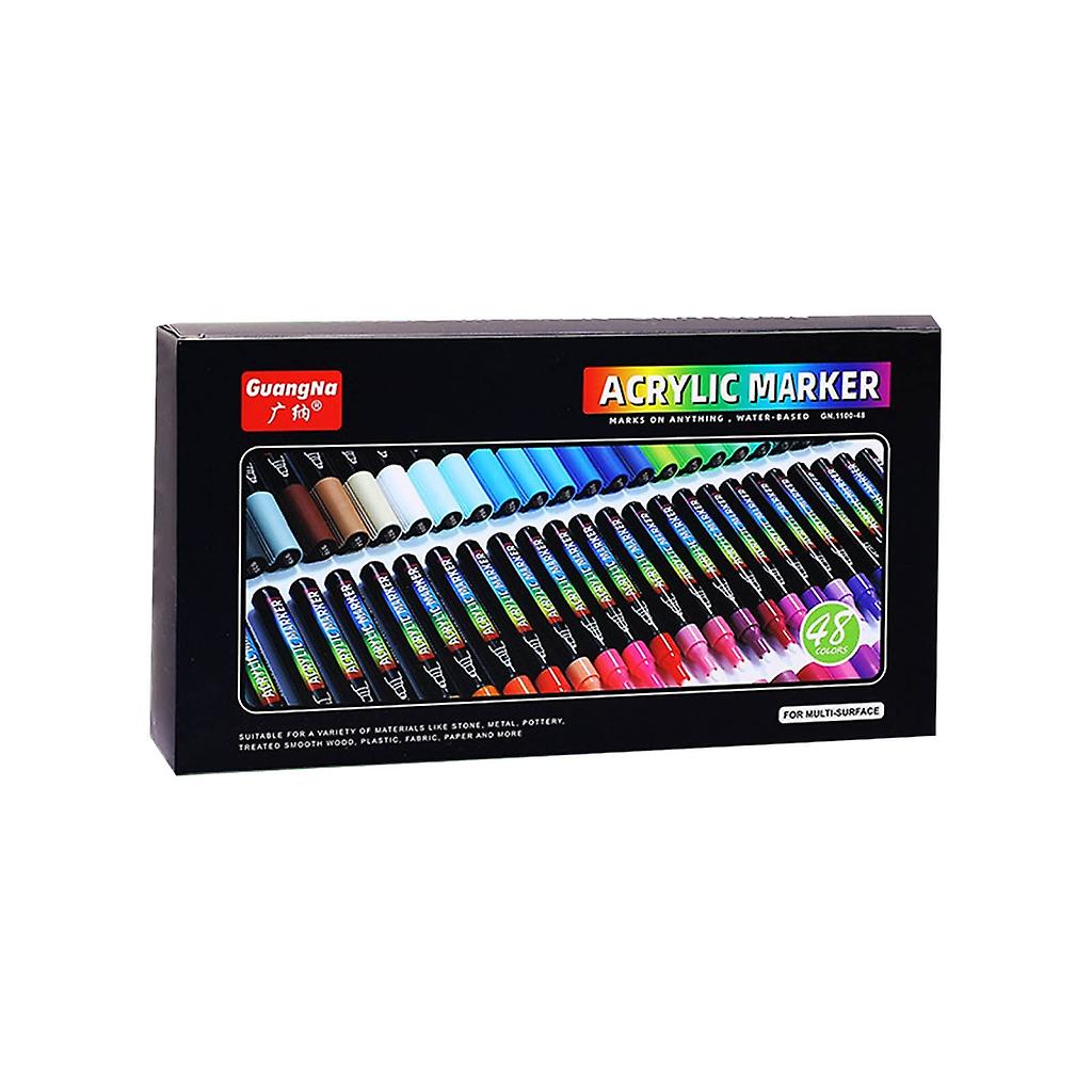 עטים צבע לציור סלע, 24pcs עמיד למים צביעת חלוקי נחל אמנות ציור עטים