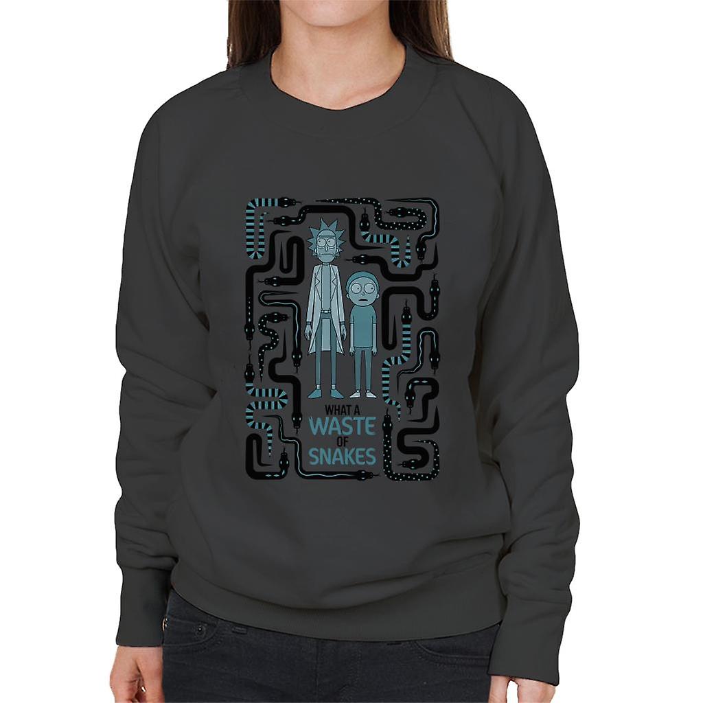 Rick and Morty A Waste Of Snakes Women's Sweatshirt