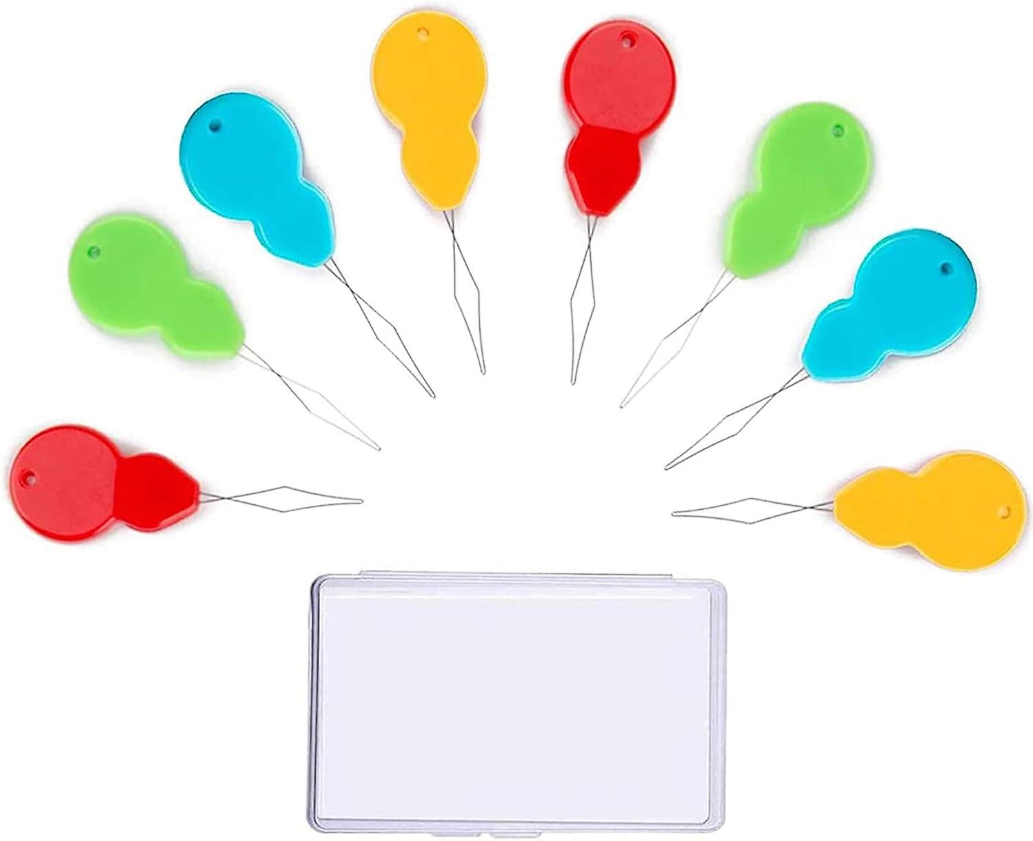 30 Pieces Gourd Shaped Plastic Needle Threaders - Sewing Crafting Tool