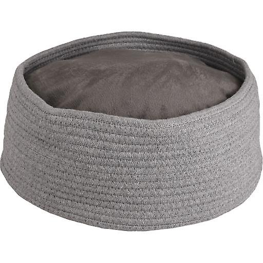 Flamingo Grey Hebe Round Bed Basket for Small Dogs