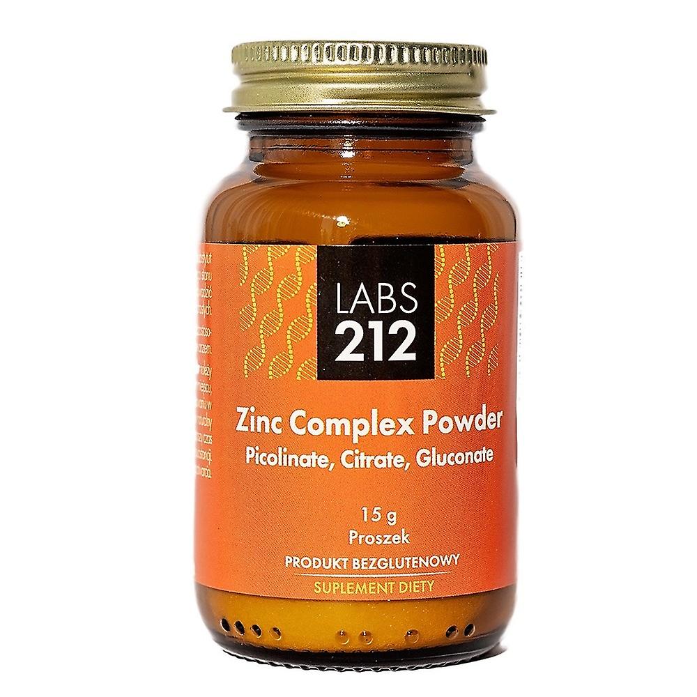 Labs212 Zinc Complex Powder Picolinate, Citrate, Gluconate 15g BI6347