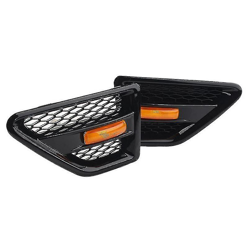 2pcs Side Mesh Grill Compatible With Land Rover Lander 2 06-16,