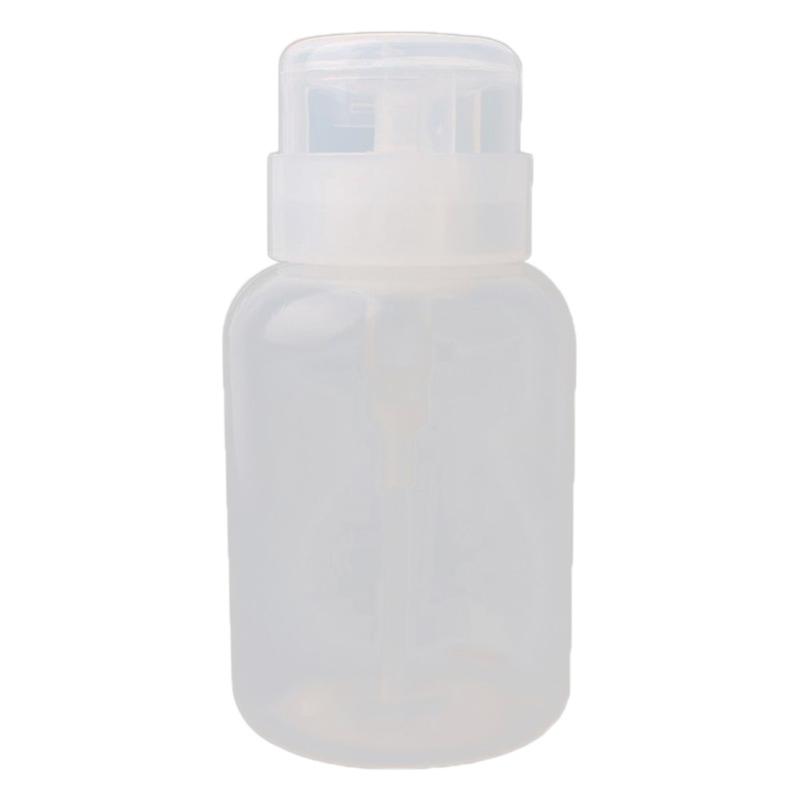 200ml Alcohol Nail Polish Remover Liquid Press Bottle Dispenser Empty Container