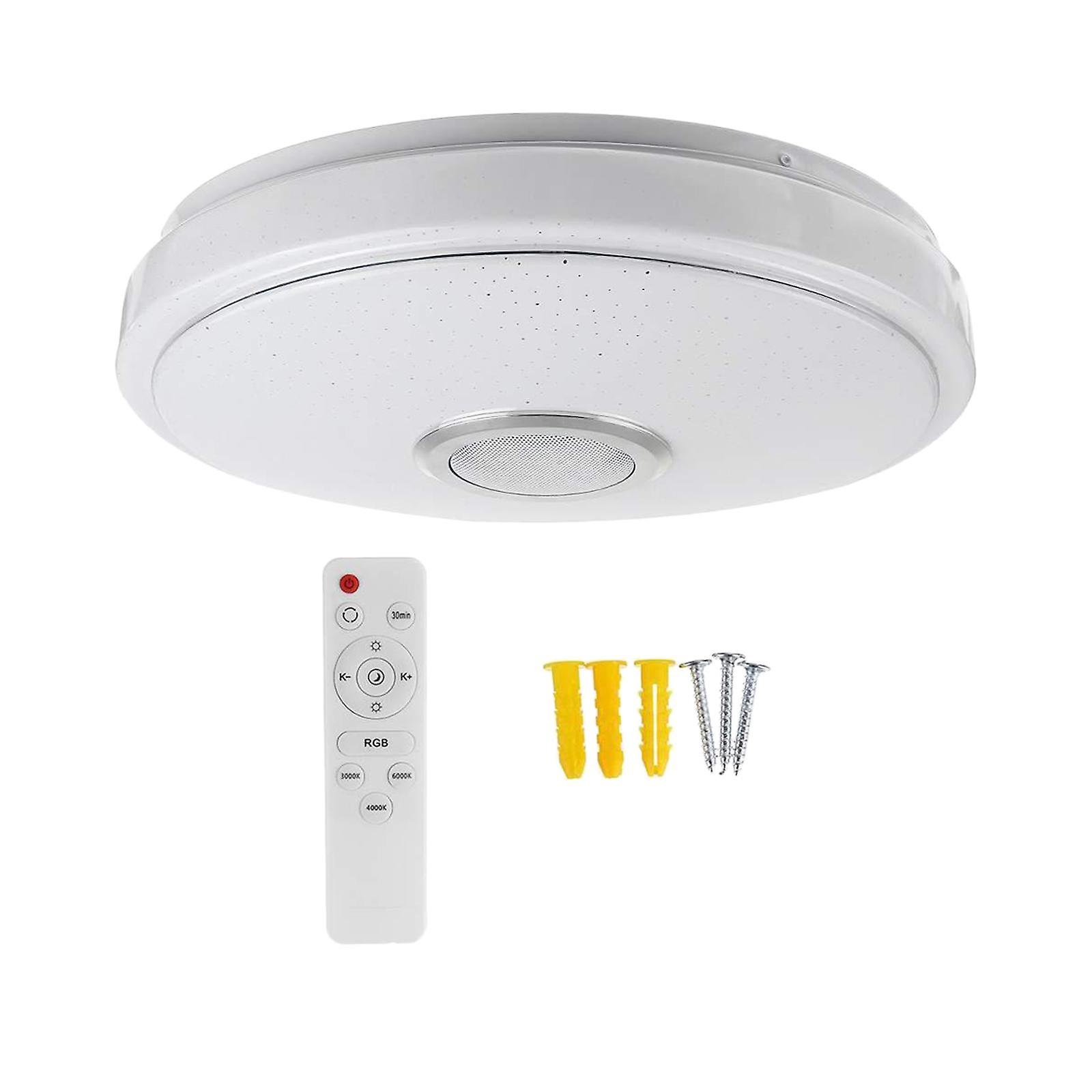 Smart LED Ceiling Light Bluetooth Music Speaker RGB with Remote Style 1 33cm