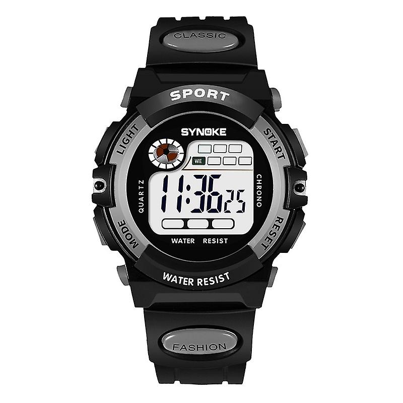 SYNOKE 99269 Children Digital Watch, Colour: Large (Gray) Large (Gray)