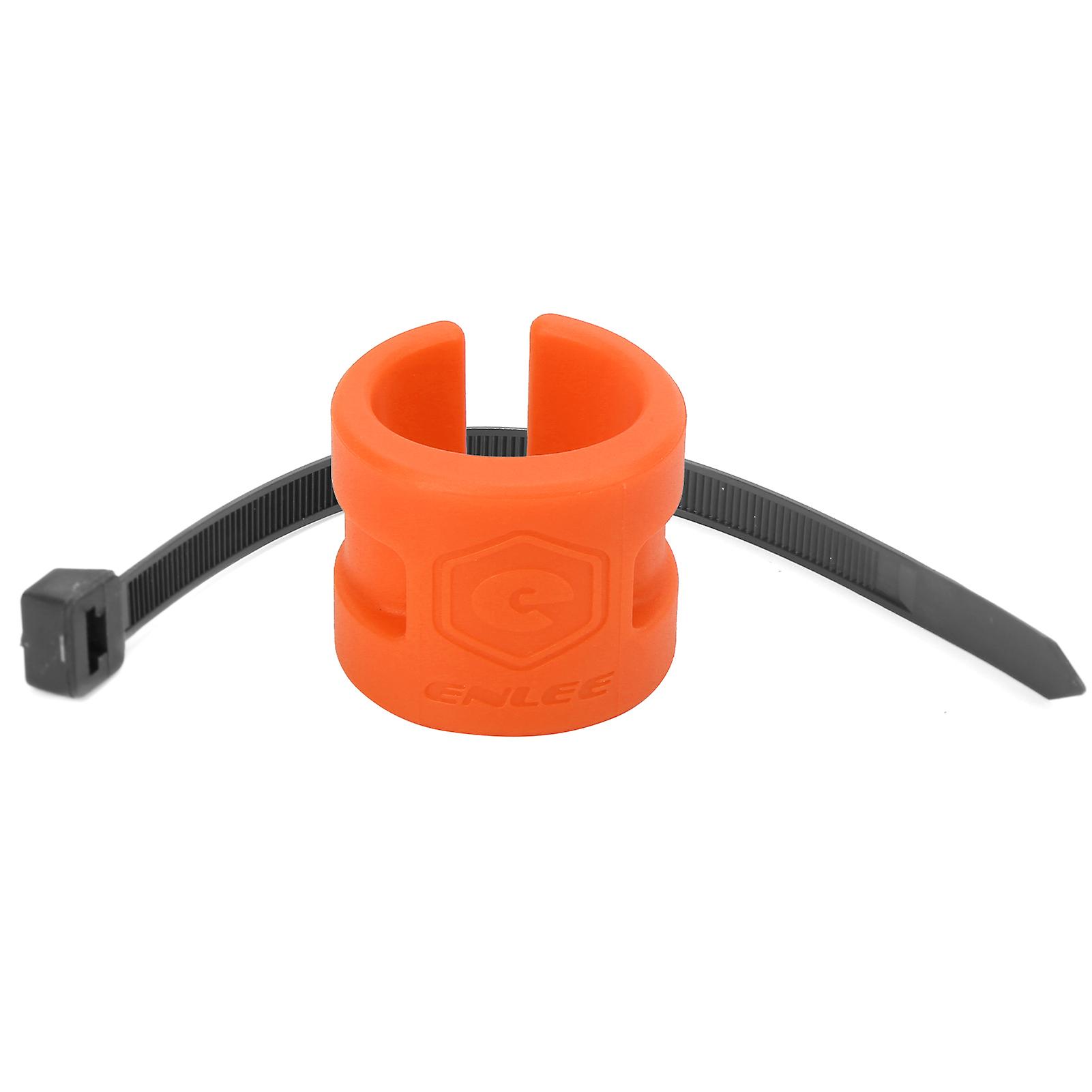 Bicycle Chainstay Protector, Rubber Chain Guard Ring, Bike Frame Front Fork Protective Cover, Orange