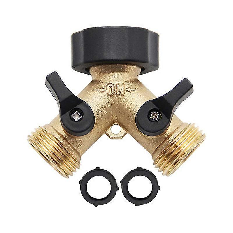 Water Y Connector Brass Tight Connection High Temperature Resistance 2 Way Faucet Splitter Type B