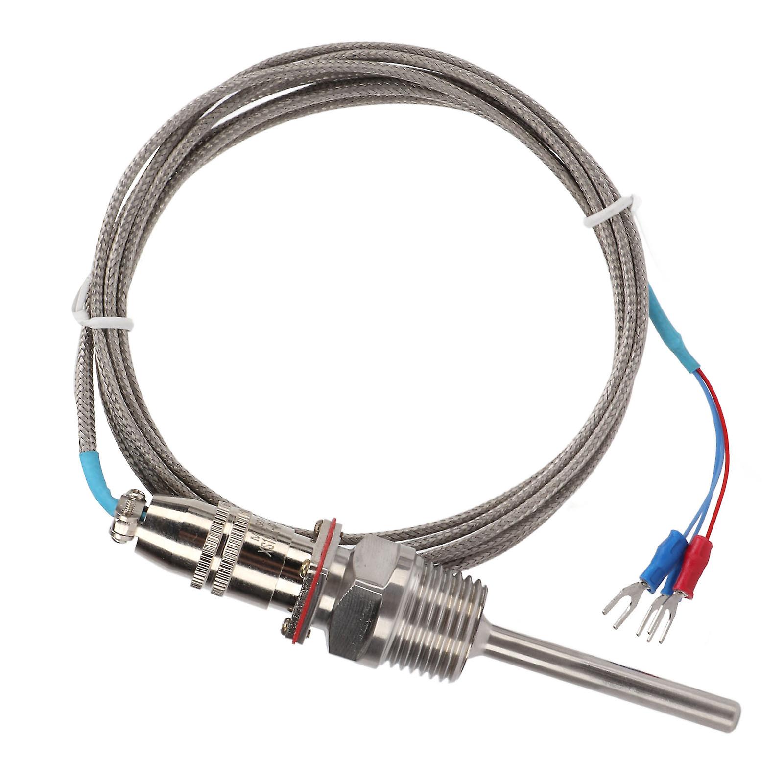 WZP‑270 Temperature Sensor PT100 Stainless Steel Temperature Probe with High Accuracy and Quick Response for Industry