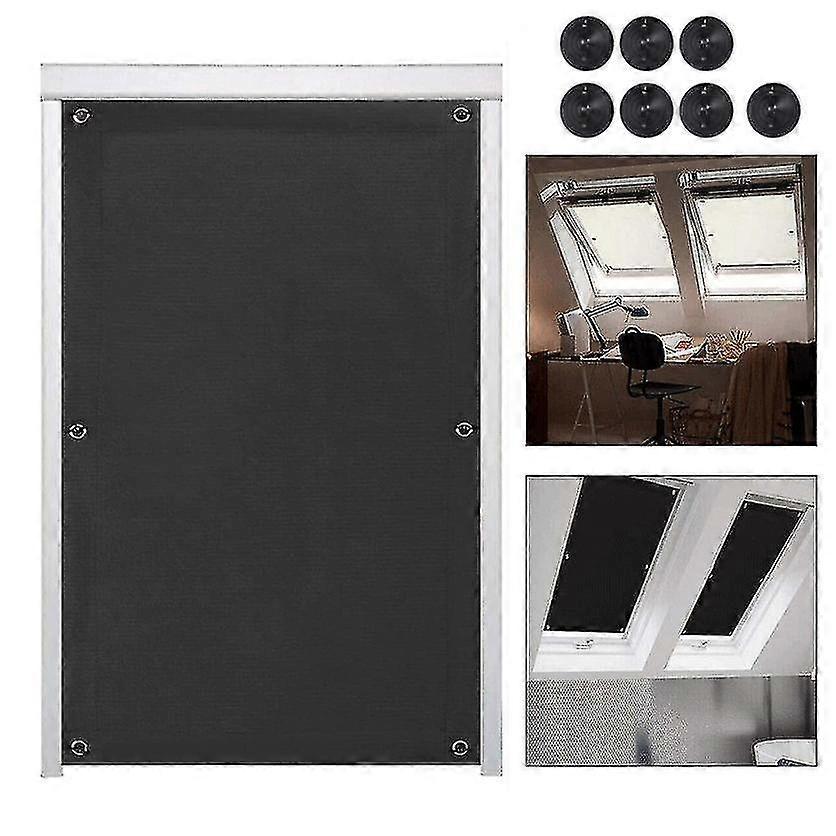 Blackout Blind Skylight Covers Window Shade With Suction Cups Portable Thermal Insulated Adjustable