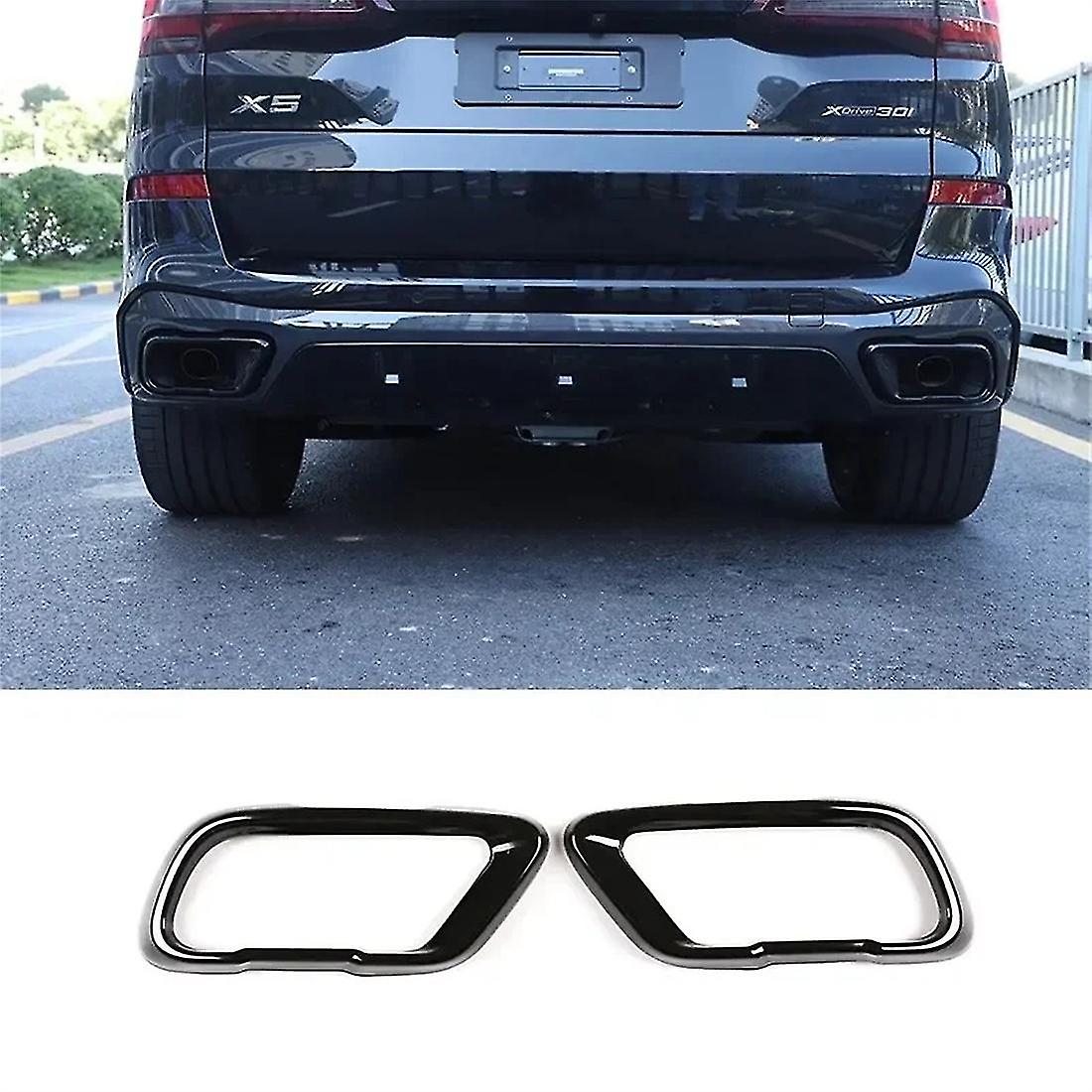 rustfrit stål, bil hale lyddæmper udstødningsrør udgangsdæksel, til bmw x5 g05 x6 g06 x7 g07 2019-2021 tilbehør, til m sportsversion