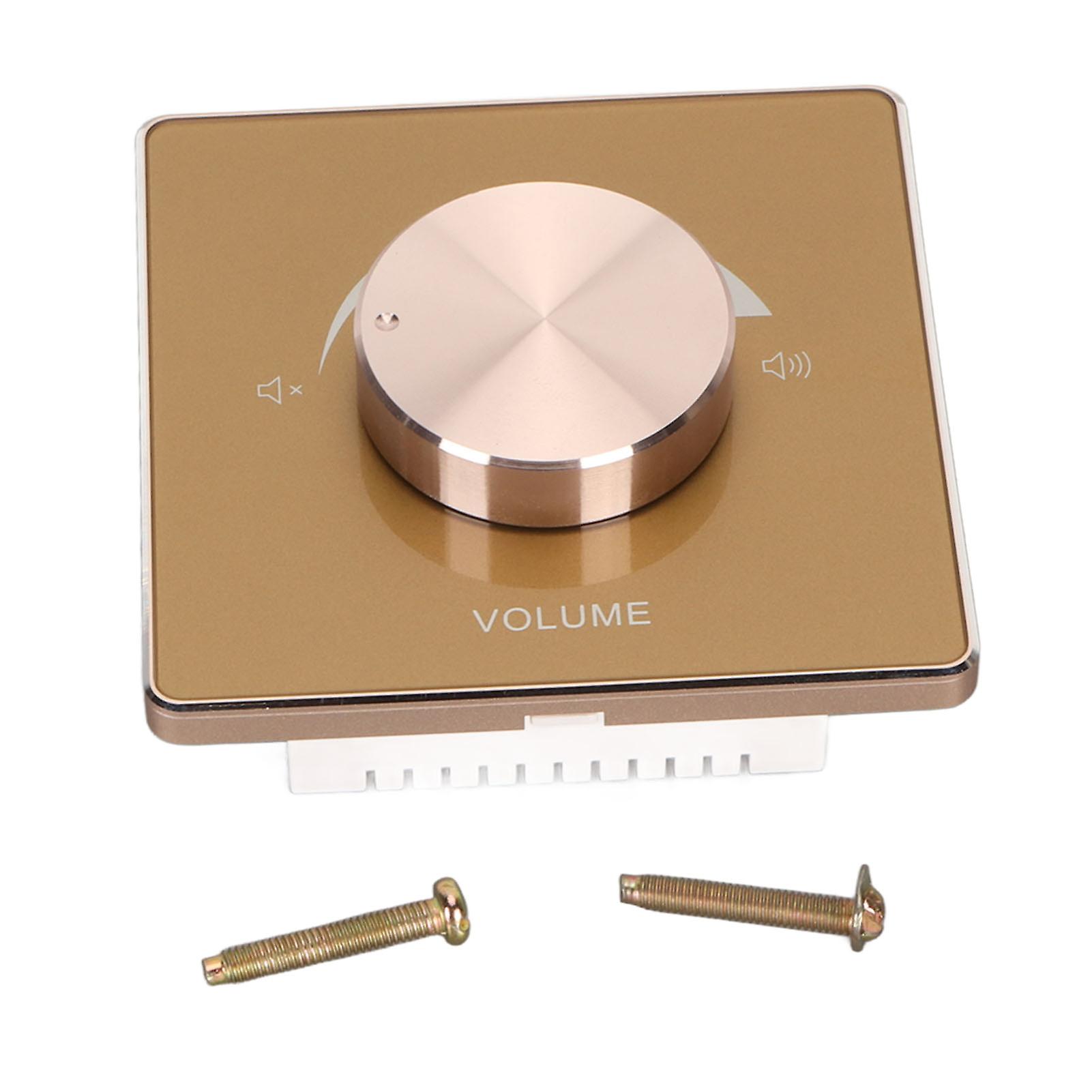50W Wall Mounted Volume Controller, Aluminum Alloy Frame, 5-Position Constant Resistance Adjustment Switch