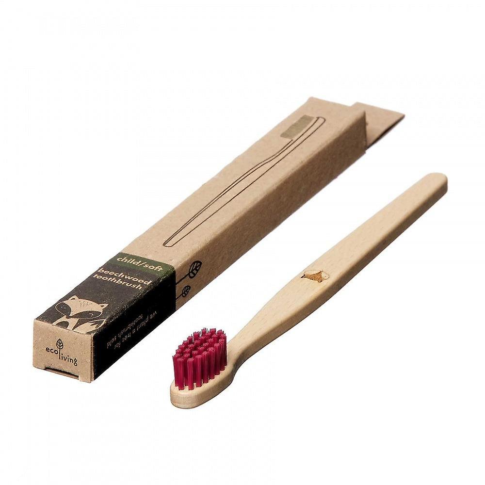 Kids 100% Plant-based Beech Wood Toothbrush - Fox