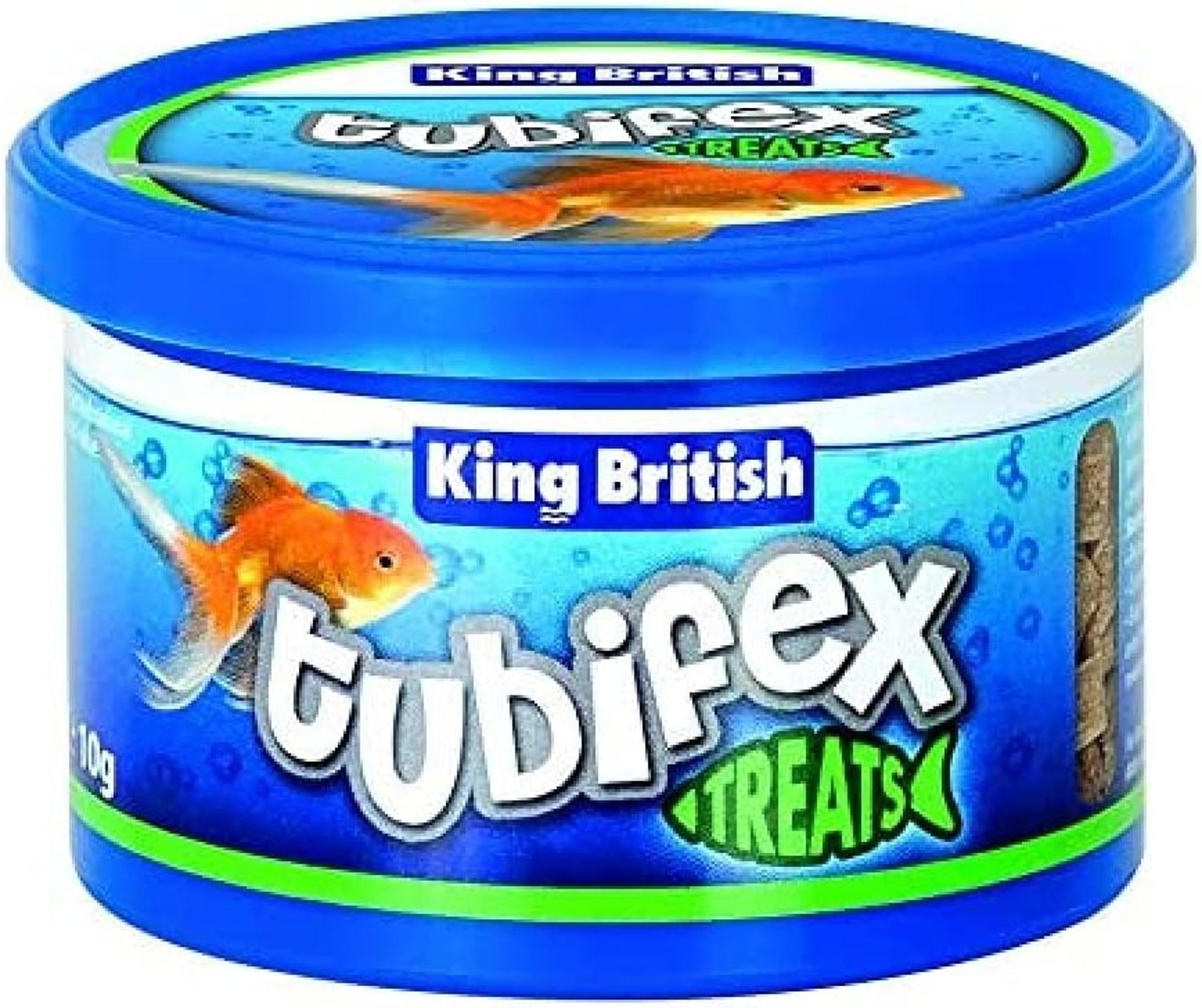 King British Tubifex Aquarium Fish Food 6 x 10g