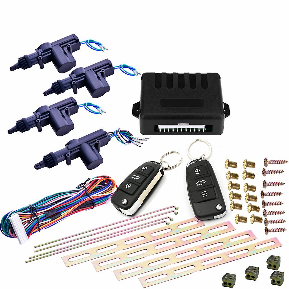 Universal Car Power Door Lock Actuator 12-volt Motor (4 Pack) Car Remote Central Control Locking Keyless Entry System